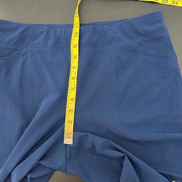 Chico's Blue Pockets Elastic Waistband Pull-On Workout Ankle Pants Size Medium - Picture 11 of 14